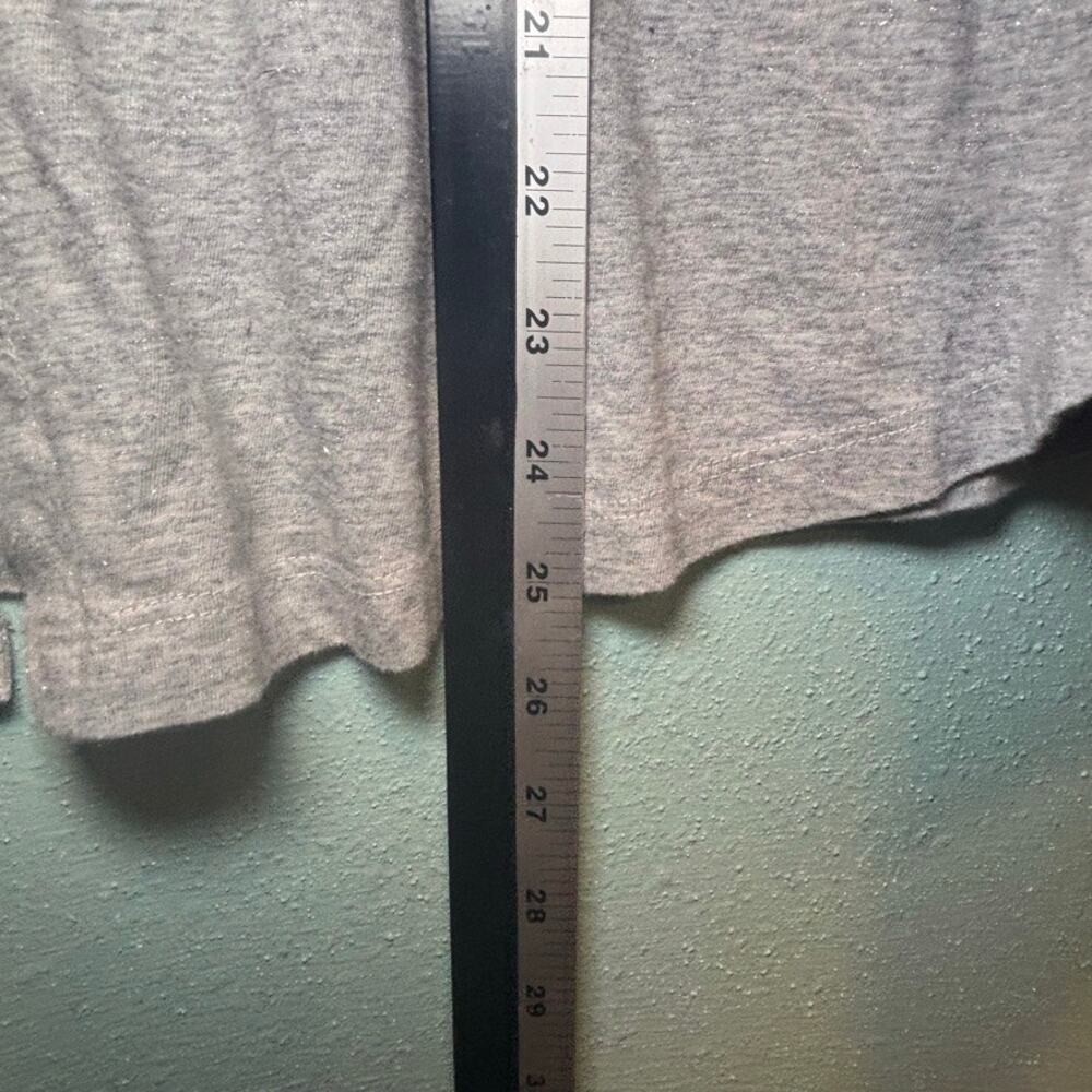 Fat Face Gray Heather Knit Button Down Shirt Long Sleeve US 6 Shimmer Top - Picture 7 of 9